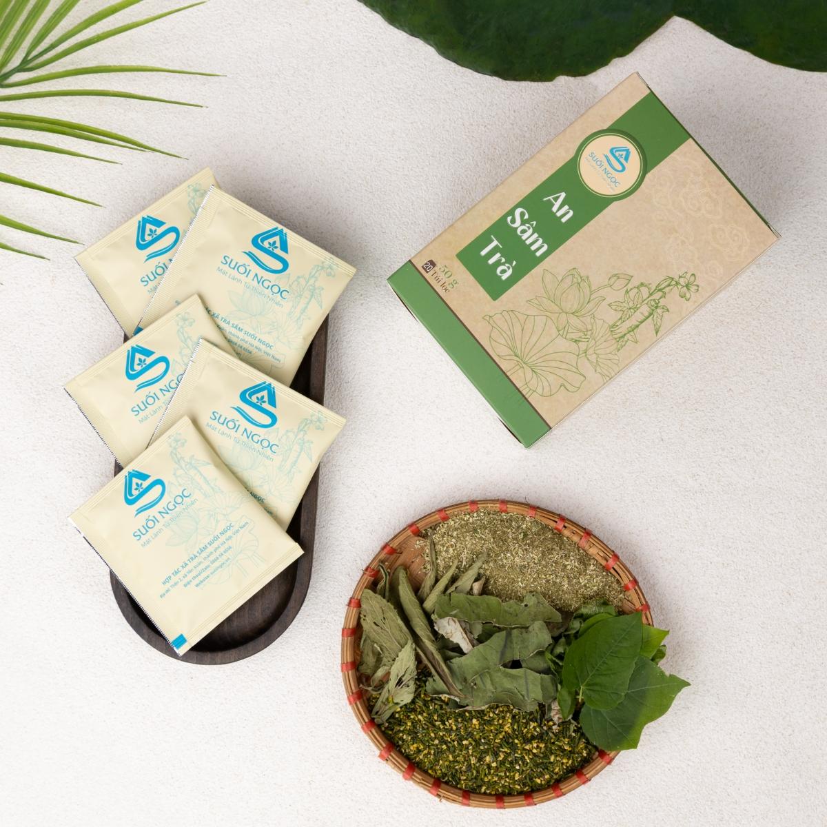 Một hộp An sâm trà có 20 túi lọc